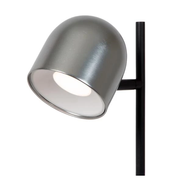 Lucide SKANSKA RECH - Lampe de bureau Rechargeable Intérieur/Extérieur - Batterie/Piles - LED Dim. - CCT - 1x3W 3000K/6000K - IP44 - Fer gris - détail 1